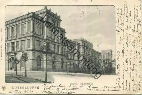 Düsseldorf - Kunstakademie - Verlag Dr. Trenkler & Co Leipzig - gel. 1903