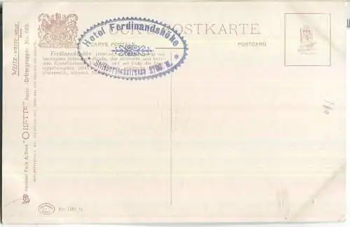 Ferdinandshöhe - signiert Carl Schulze - Verlag Johann F. Ammon Bozen