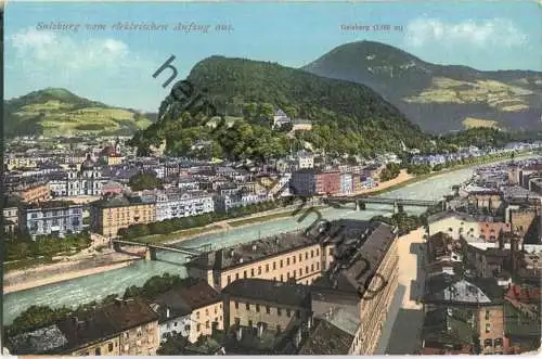 Salzburg - vom elektrischen Aufzug aus - Verlag Purger & Co München