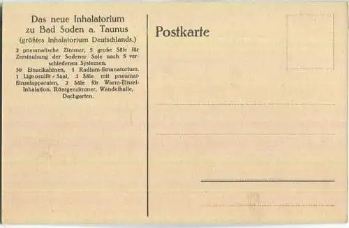 Bad Soden - Inhalatorium - Aussenansicht - ohne Verlagsangabe