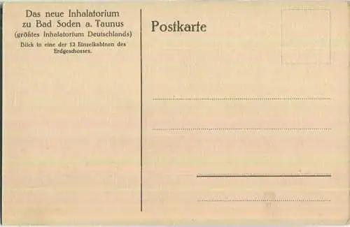 Bad Soden - Inhalatorium - Einzelkabine - ohne Verlagsangabe