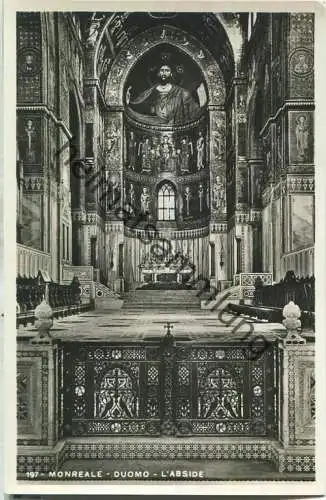 Monreale - Duomo - L'Abside - Foto-Ansichtskarte - Verlag A. Campassi Torino 1933