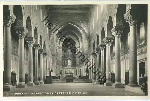 Monreale - Interno della Cattedrale - Foto-Ansichtskarte - Verlag A. Campassi Torino 1934