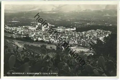 Monreale - Panorama e Conca d'Oro - Foto-Ansichtskarte - Verlag A. Campassi Torino 1933