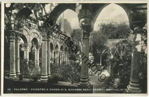 Palermo - Chiostro e Chiesa di S. Giovanni Degli Eremiti -  - Foto-Ansichtskarte 30er Jahre