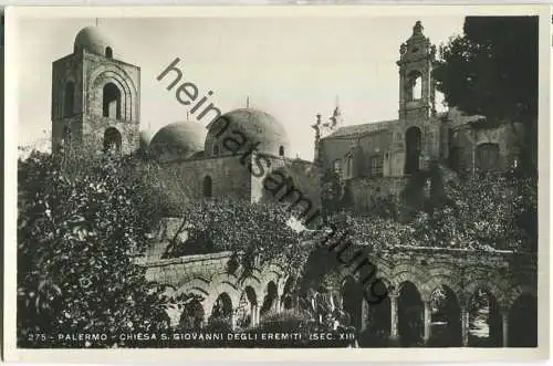 Palermo - Chiesa di S. Giovanni Degli Eremiti - Foto-Ansichtskarte - Verlag A. Campassi Torino 1933