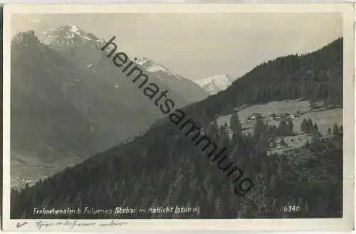 Frohnebenalm - Fulpmes - Stubai - Habicht - Foto-Ansichtskarte - Verlag A. Stockhammer Tirol