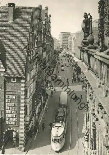 Bremen - Obernstrasse - Verlag Wilhelm Worthmann Bremen - Rückseite beschrieben