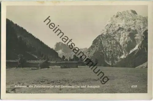 Achensee - Falzthurnalpe - Lamsenspitze - Sonnjoch - Foto-Ansichtskarte - Verlag Chizzali Innsbruck