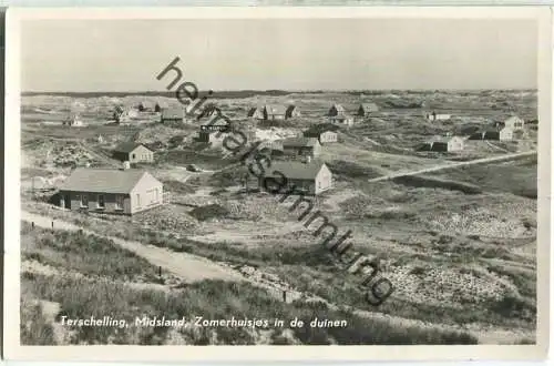 Terschelling - Midsland - Zomerhuisjes in de duinen - Foto-Ansichtskarte - Verlag Bijenkorf W. Terschelling