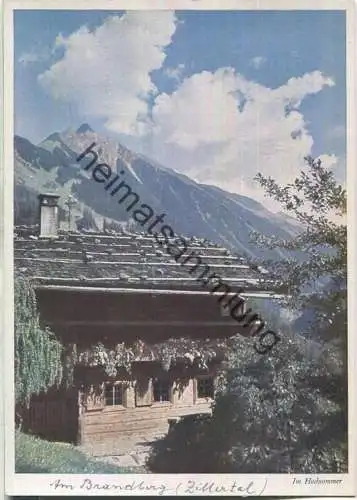 Am Brandberg bei Mayrhofen - Foto J. Limberg - Verlag Carl Werner Reichenbach