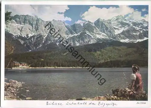 Eibsee - Waxensteingrat - Zugspitze - Foto H. Huber - Verlag Carl Werner Reichenbach