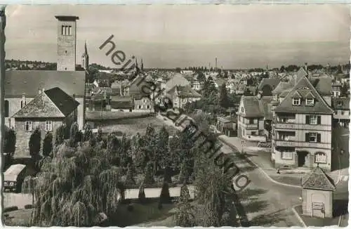 Lahr - Bismarckstrasse - Gasthaus Schlüssel - Foto-AK - Verlag Gebr. Metz Tübingen - ca. 50er Jahre