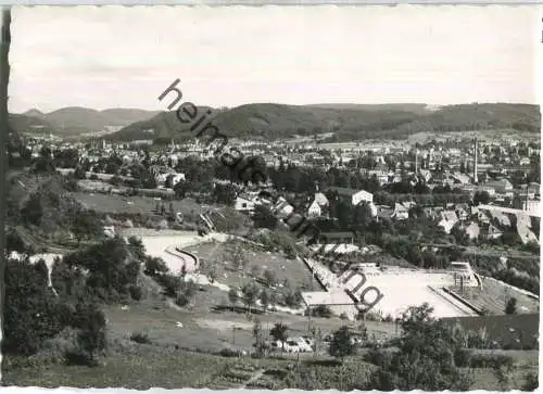 Lahr - Terrassen-Schwimmbad - Foto-AK - ca. 50er Jahre