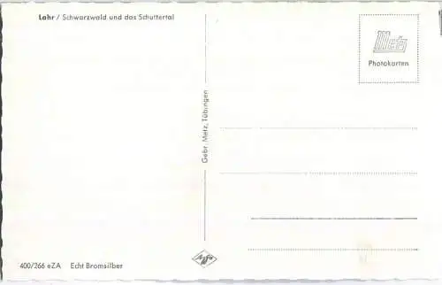 Lahr - Schwarzwald - Schutterta - Foto-Ansichtskartel  - Verlag Gebr. Metz Tübingen - ca. 50er Jahre