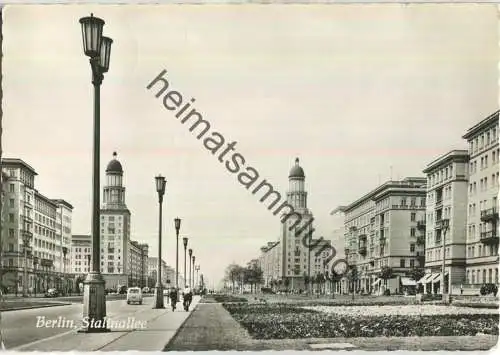 Berlin - Stalinallee - Foto-Ansichtskarte - Verlag H. Sander KG Berlin
