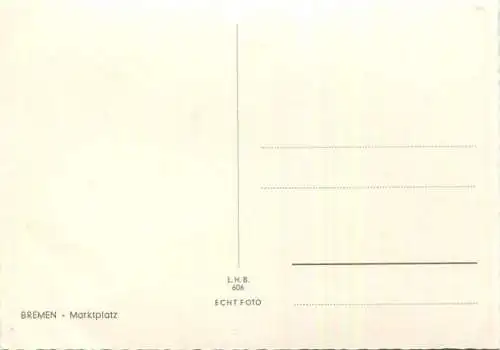 Bremen - Marktplatz - Strassenbahn - Foto-AK Grossformat