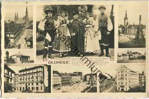 Olmütz - Olomouc - Hotel Palace - Nebenstempel Deutsche Dienstpost Böhmen-Mähren Behördenpoststelle 42 Senftenberg