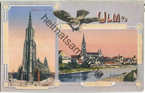 Ulm - Münster - Feldpost mit Briefstempel - Verlag Gebr. Metz Tübingen