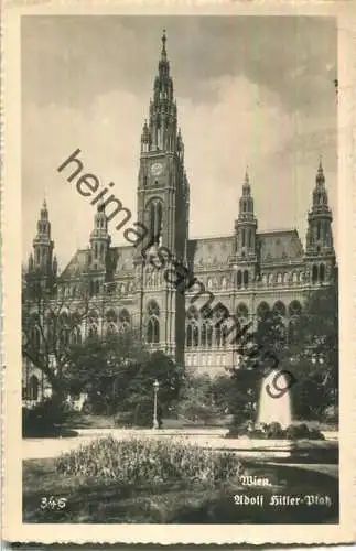 Wien - Adolf Hitler Platz - Feldpostkarte mit Briefstempel Flugzeugführerschule C8 - Verlag Karl Kühne Wien