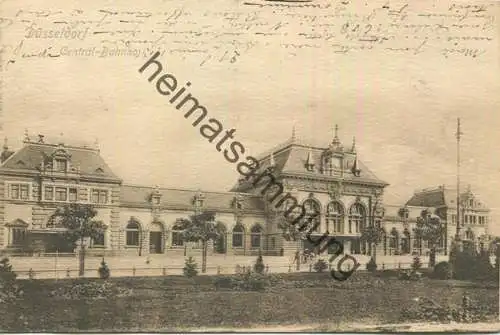 Düsseldorf - Central-Bahnhof - Verlag Dr. Trenkler & Co Leipzig gel. 1903