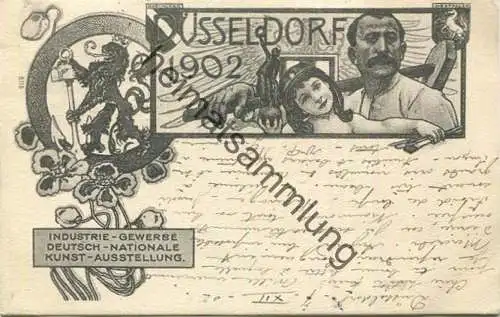 Düsseldorf - Industrie - Gewerbe - Deutsche Nationale Kunstausstellung 1902 gel. 1902