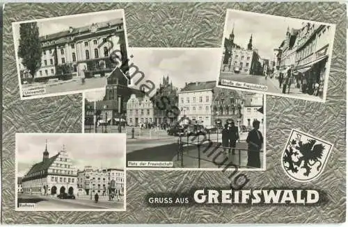 Greifswald - Platz der Freundschaft - Verlag VEB Bild und Heimat Reichenbach