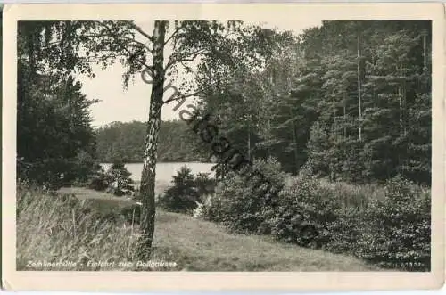 Zechlinerhütte - Einfahrt zum Dollgowsee - Foto-Ansichtskarte - Verlag Fotowerkstätten Rother Bestensee