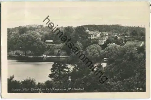 Buckow - VAB-Sanatorium Waldfrieden - Foto-Ansichtskarte - Verlag Rudolf Lambeck Dahlewitz