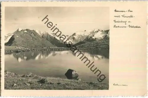 Sonnen See mit Verwall- Gaisberg- und Rotmoos-Gletscher - Foto-Ansichtskarte - Verlag Lohmann & Aretz Ober-Gurgl