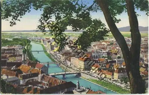 Graz gegen Süden - Verlag L. Strohschneider Graz