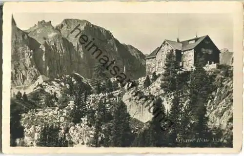 Erfurter Hütte - Sonnwendgebirge - Foto-Ansichtskarte - Verlag Carl Krueck München