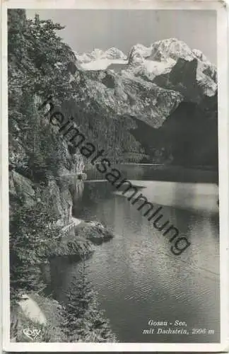 Gosau-See mit Dachstein - Foto-Ansichtskarte - Cosy-Verlag Salzburg