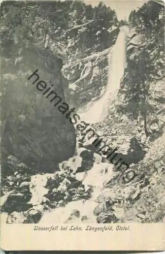 Wasserfall bei Lehn - Längenfeld ca. 1900