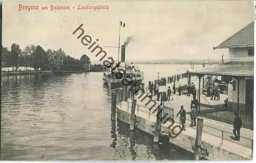 Bregenz am Bodensee - Landungsplatz - Verlag Stengel & Co. GmbH Dresden