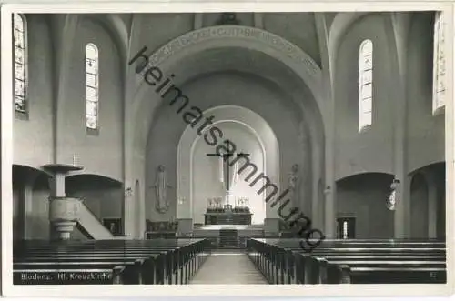 Bludenz - Heilig Kreuzkirche - Foto-Ansichtskarte - Verlag G. Heinzle 's Erben Bludenz-Zürs