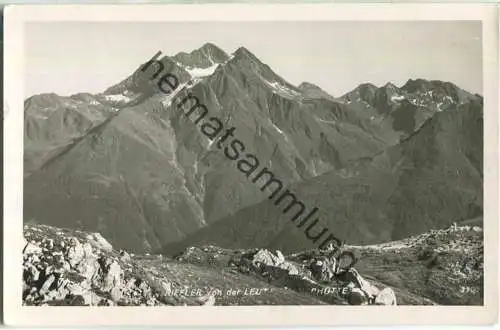 Riffler von der Leutkirchnerhütte gesehen - Foto-Ansichtskarte - Verlag Risch-Lau Bregenz