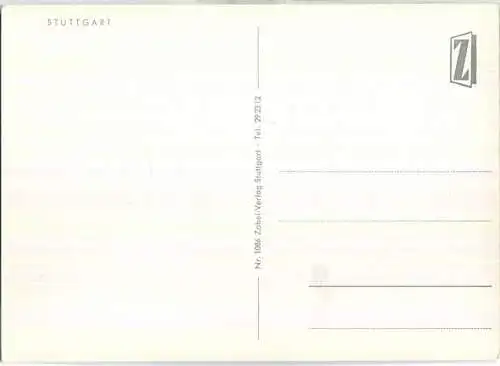 Stuttgart - Foto-Ansichtskarte - Zobel-Verlag Stuttgart