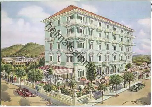 Montecatini Terme - Imperial Hotel - Künstlerkarte S. Musso