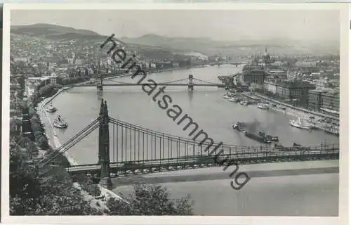 Budapest - Donauansicht - Foto-Ansichtskarte