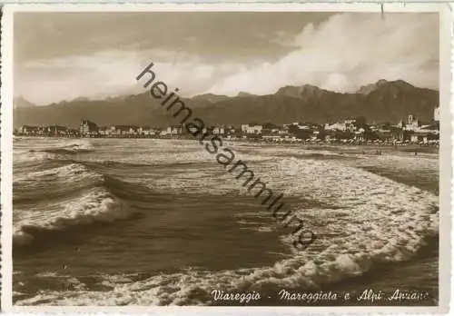 Viareggio - Mareggiata e Alpi Apuane - Foto-Ansichtskarte - Edizione A. Campassi Torino 1940