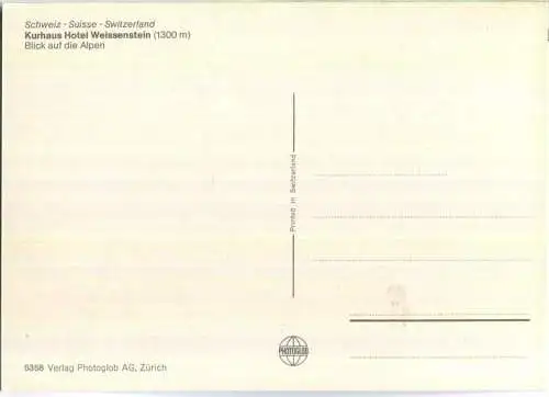 Kurhaus Hotel Weissenstein - Verlag Photoglob AG Zürich