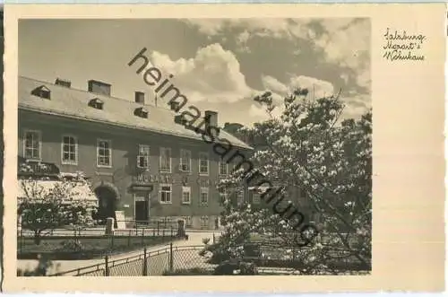 Salzburg - Wohnhaus von Mozart - Foto-Ansichtskarte - Verlag C. Jurischek Salzburg 1932