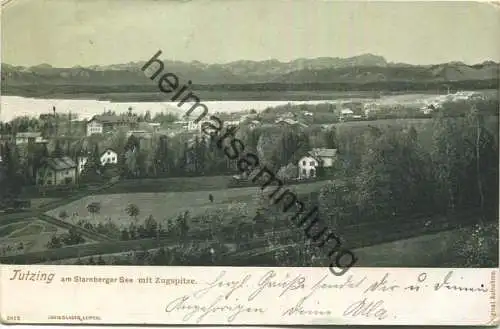 Tutzing am Starnberger See - Verlag Louis Glaser Leipzig - gel. 1903