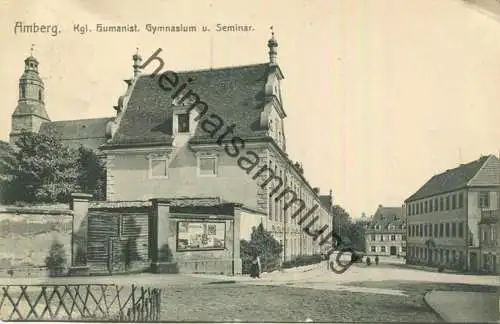 Amberg - Gymnasium und Seminar - Verlag W. H. D. 9576 gel. 1913