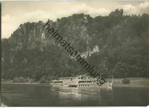 Bastei - Dampfer Ernst Thälmann - Dick-Foto-Verlag Erlbach 60er Jahre