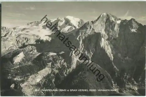 Marmolada e gran Vernel - Versante Nord - Foto-Ansichtskarte - Edizione Foto Ghedina Cortina