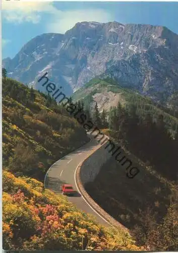 Rossfeld - Ringstrasse mit Hohem Göll - Verlag H. Ammon Berchtesgaden