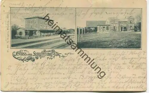 Kaufering - Bahnhof - Restauration - Verlag E. Keppler München - gel. 1900