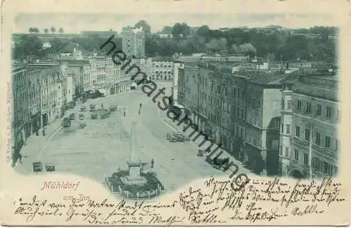 Mühldorf am Inn - Pferdewagen - Verlag D. Geiger Mühldorf gel. 1900